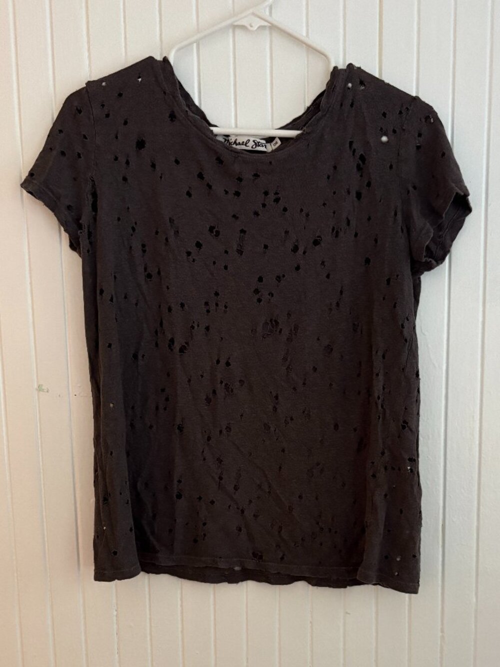 Michael Stars Hemp Distressed T-Shirt